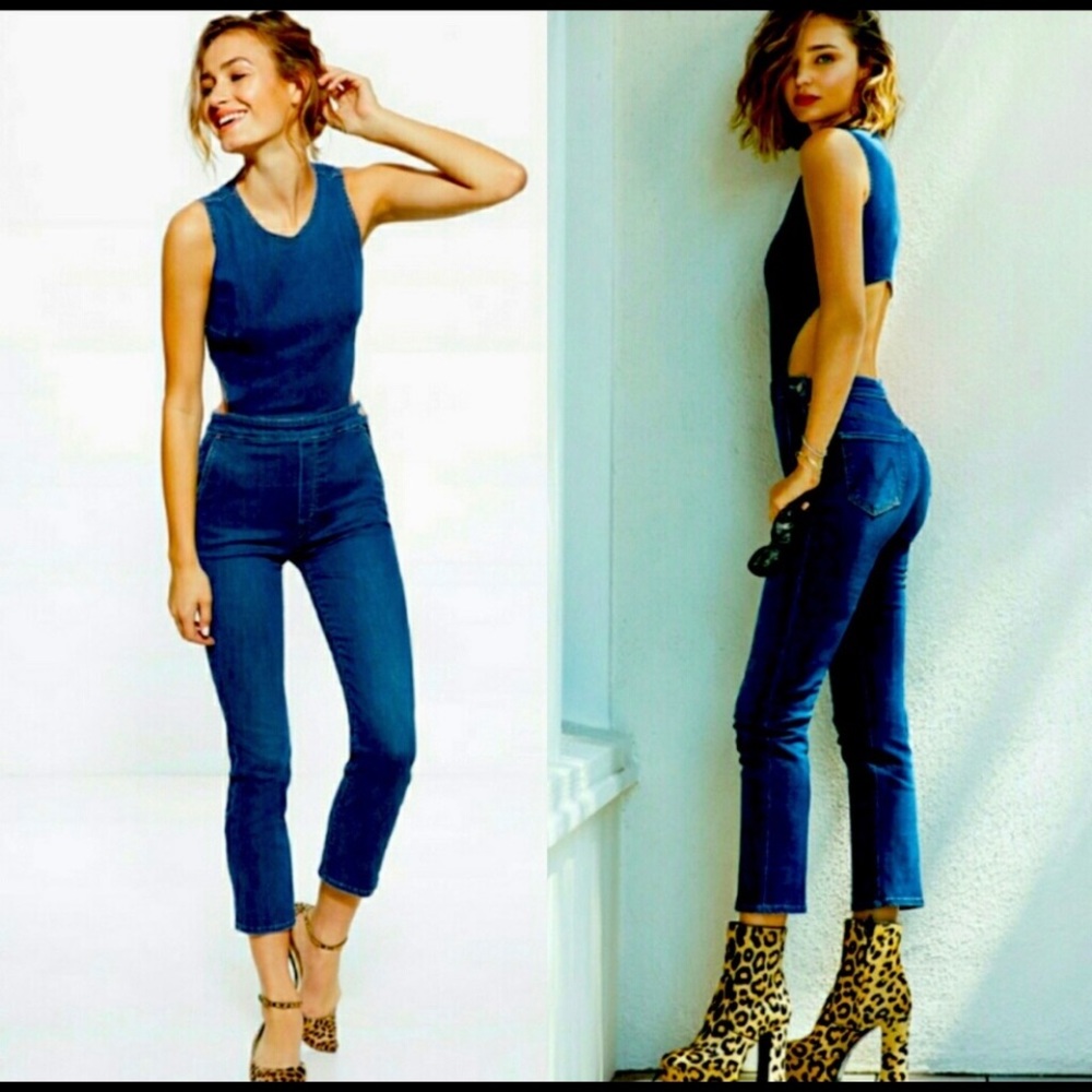 NWOT MOTHER JEAN Miranda Kerr X The Cut Is Out Jumpsuit